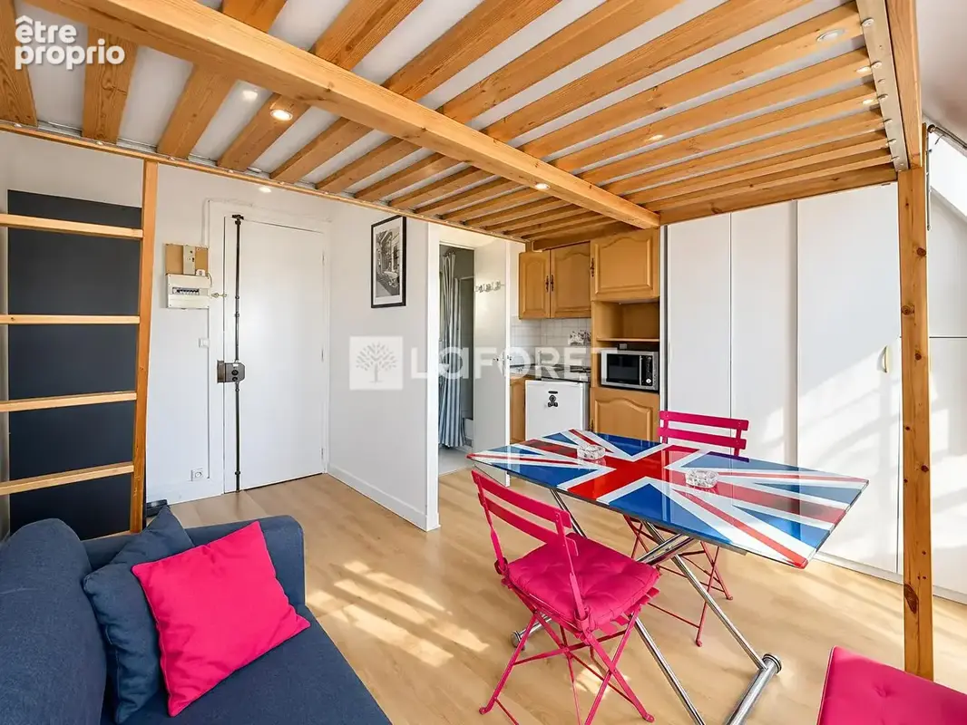 Studio 16 m² - porte dauphine / lalo - photo 5