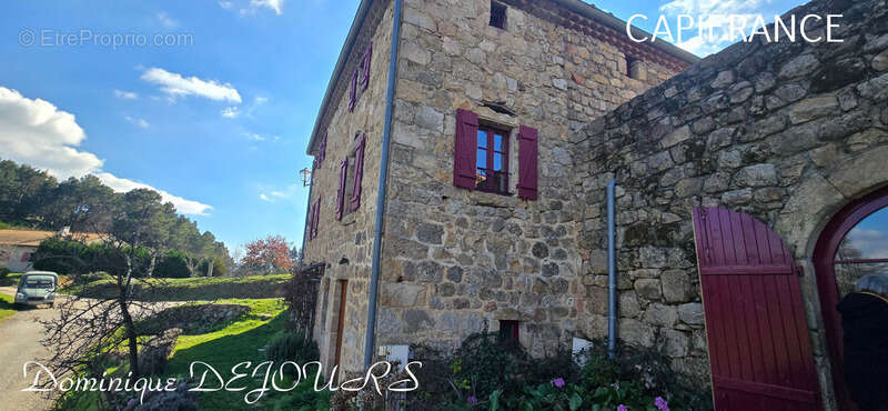 Ardèche, ensemble charmant de 2 maisons en pierres, avec terrasses, caves voutées et terrains attenants - photo 33