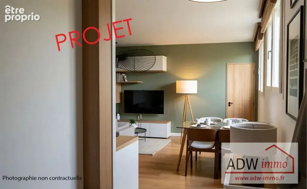 Projet appartement type f.2 - photo 2