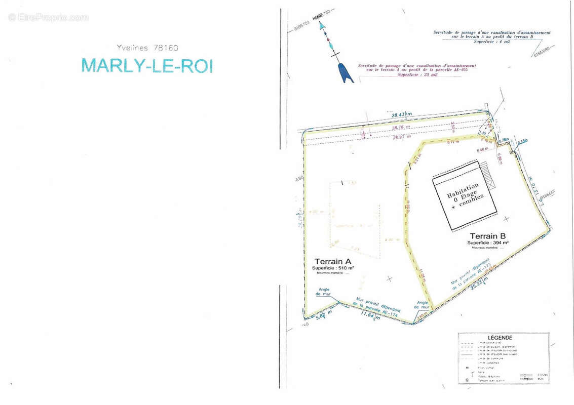 Terrain à MARLY-LE-ROI