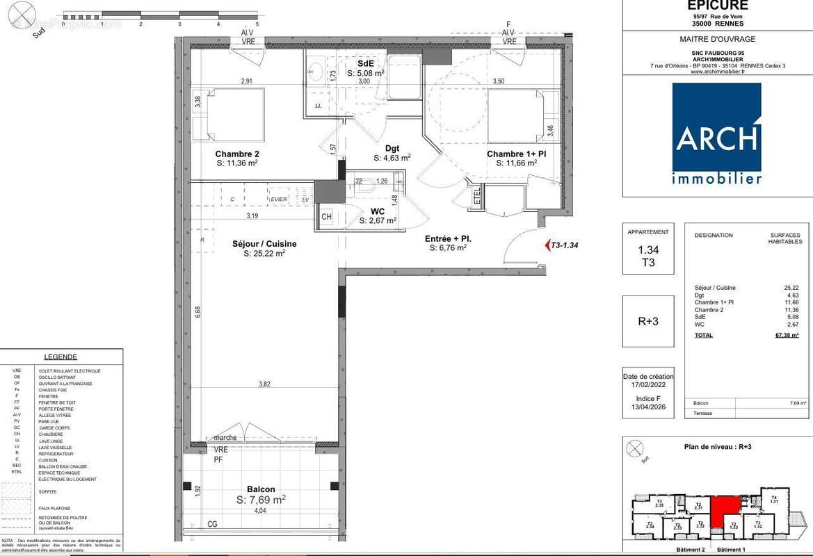 Appartement à RENNES