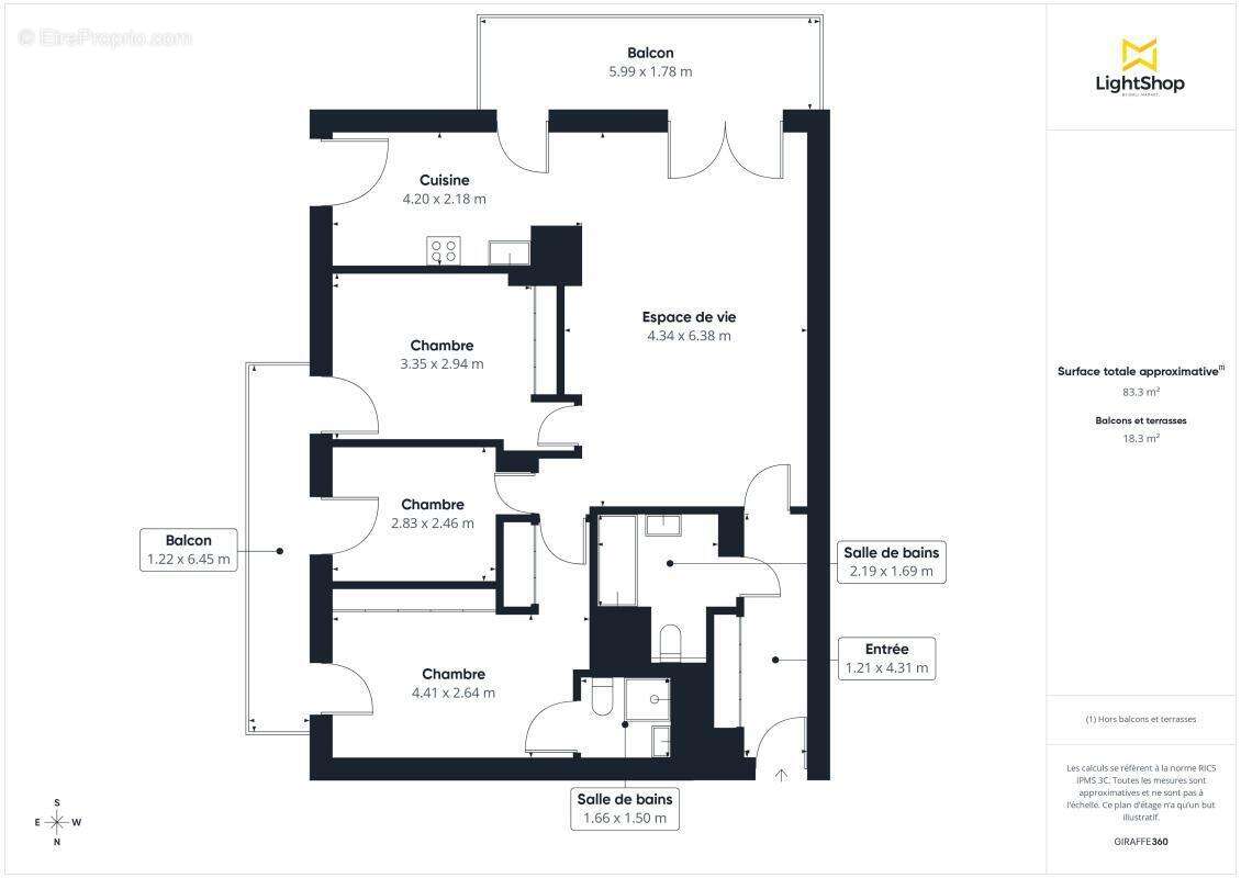 Appartement à LYON-3E