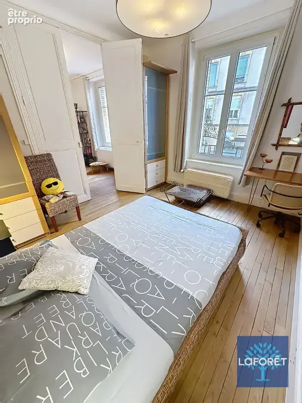 Nancy   quartier isabey  64,11 m²  traversant   2 chambres  charme art déco - photo 3