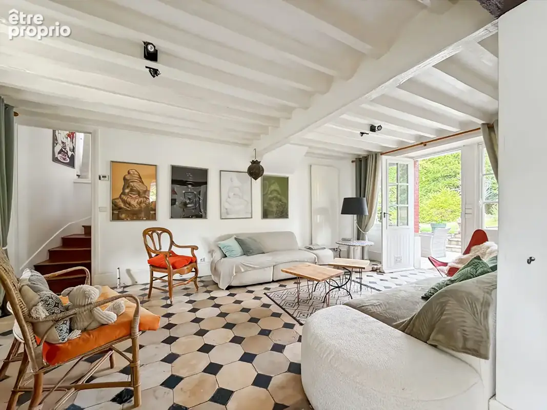 Maison en pierre avec dependance - viennes en arthies - 8pièces - photo 2