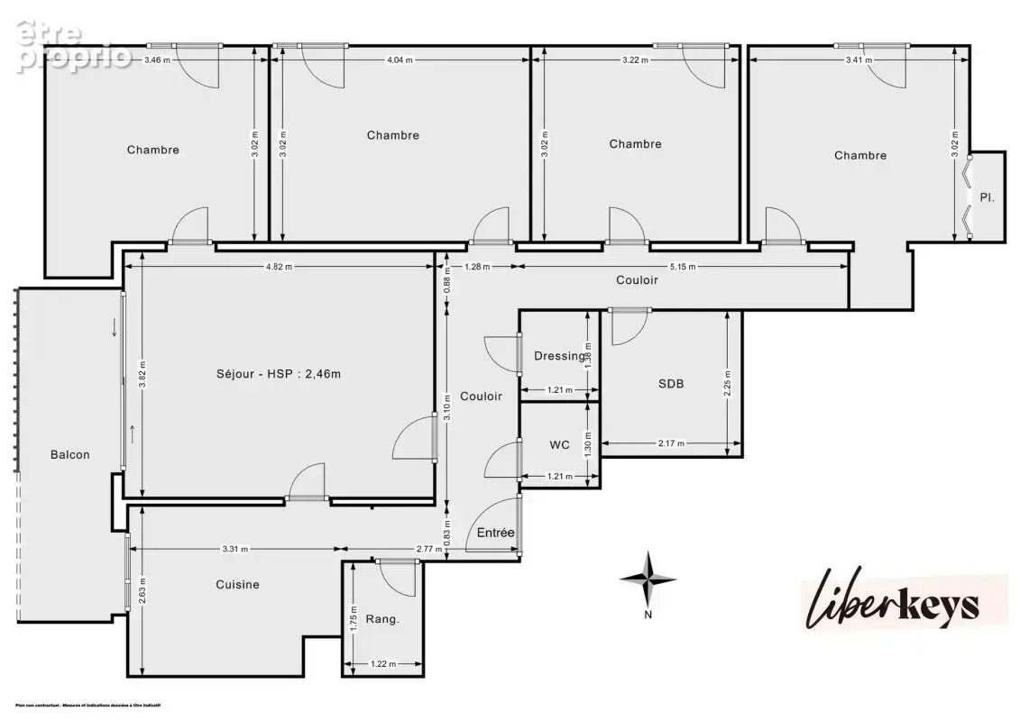 Appartement 5 pièces 93 m² avec balcon, cave et parking – Colombes centre, gare à 10 min) - photo 12
