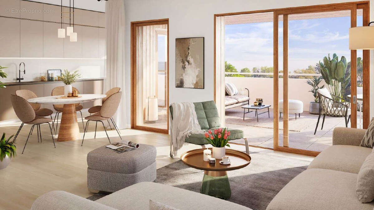Appartement T5  - Dernier étage - de 111.60 m² avec sa superbe terrasse de 70.45 m²  à vendre à Ville la Grand - photo 4
