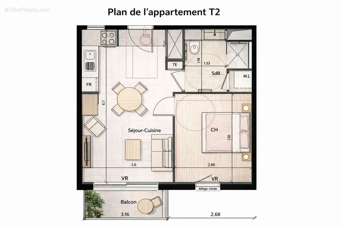 Appartement à CLERMONT-FERRAND