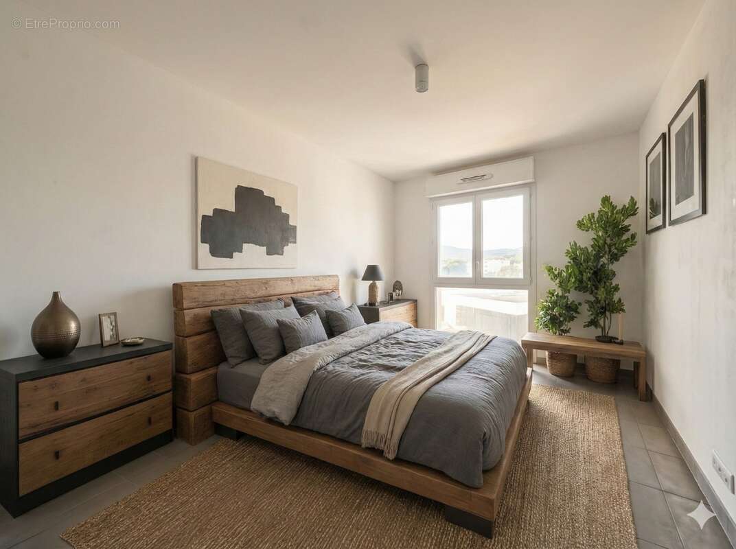 AJACCIO (20) ROCADE - T3 67 m² avec terrasse 18 m², ascenseur, parking sous-sol et vue dégagée - photo 4