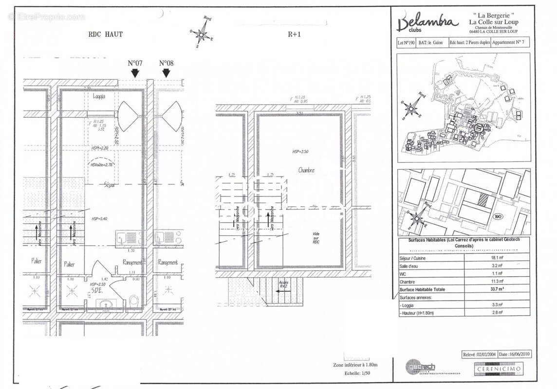 Appartement à LA COLLE-SUR-LOUP