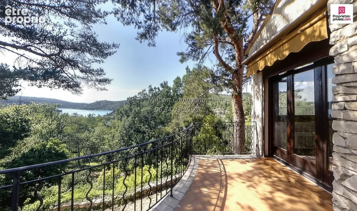 Vue sur le lac d'Esparron, 4 000 m² de terrain et accès privé au lac - photo 6