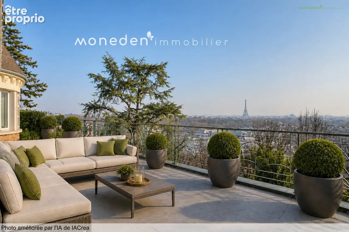 ST CLOUD Splendide Villa sur 1058m² terrain et Terrasse vue Tour Eiffel, et Sacré coeur! - photo 5