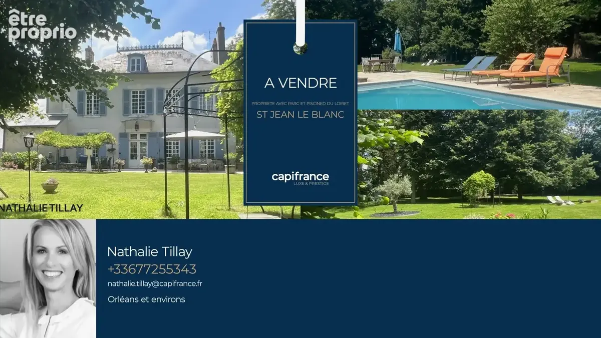 Saint-Jean-le-Blanc, proche Orleans, à vendre, maison de Maitre du XIXème de 423 m² habitables, avec piscine, parc arboré de 4 6 - photo 24