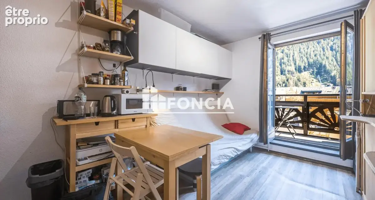 Studette + balcon +  parking souterrain + cave + casier a skis - photo 3