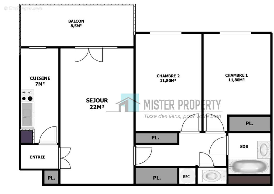 Appartement à SARTROUVILLE