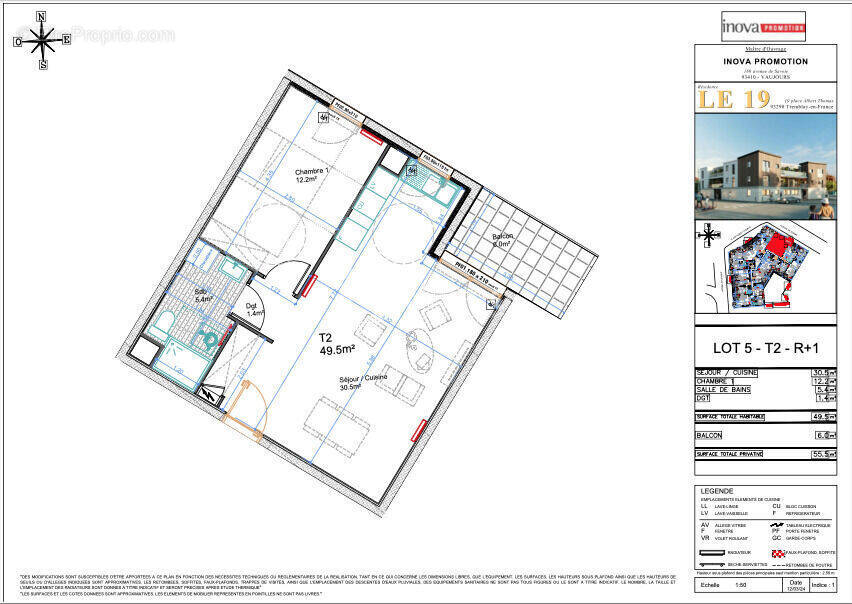 Appartement à TREMBLAY-EN-FRANCE