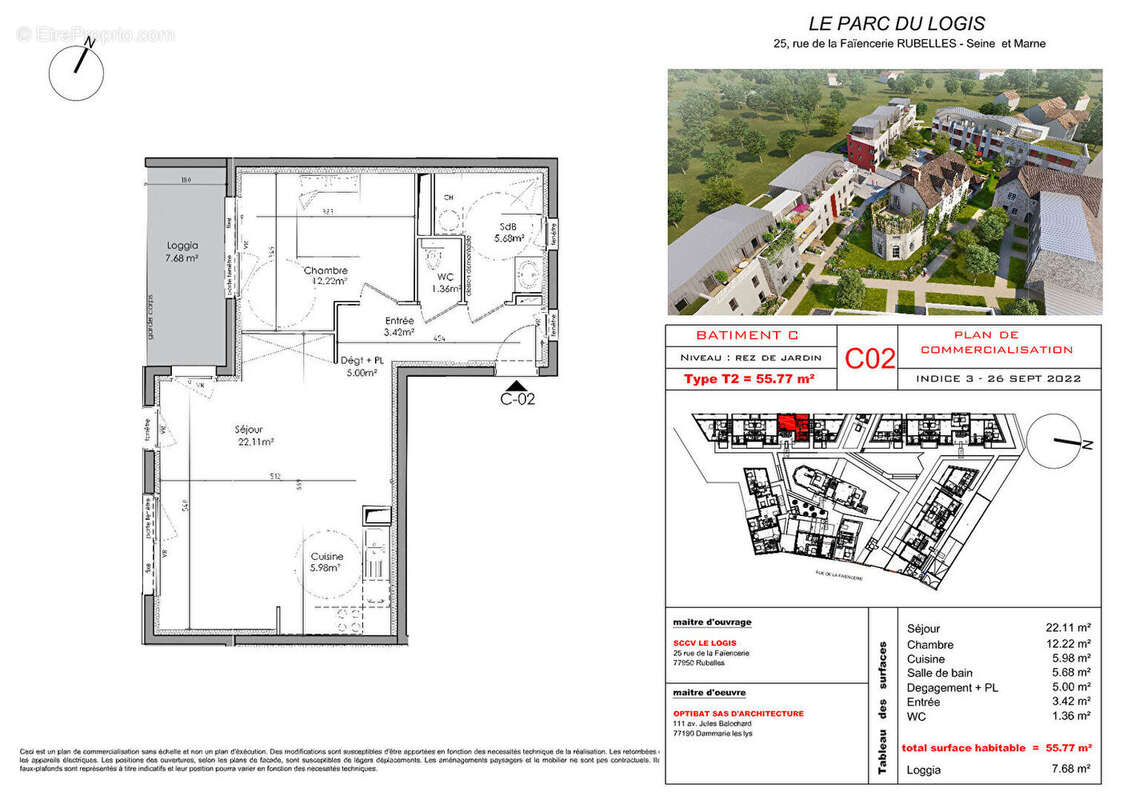 Appartement à RUBELLES