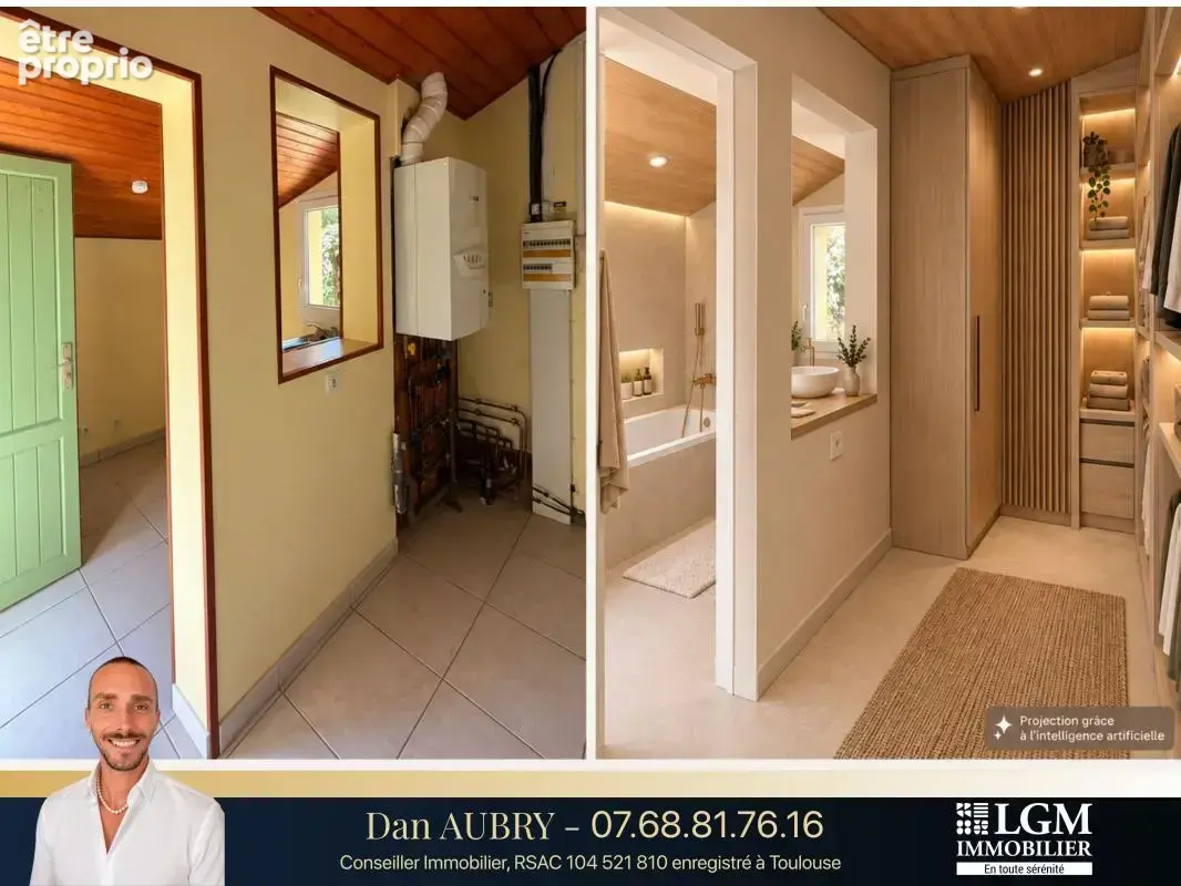 AUTERIVE – Maison familiale de plain-pied de 129 m², jardin sans vis-à-vis de 1 000 m² et garage de 32 m² - photo 6