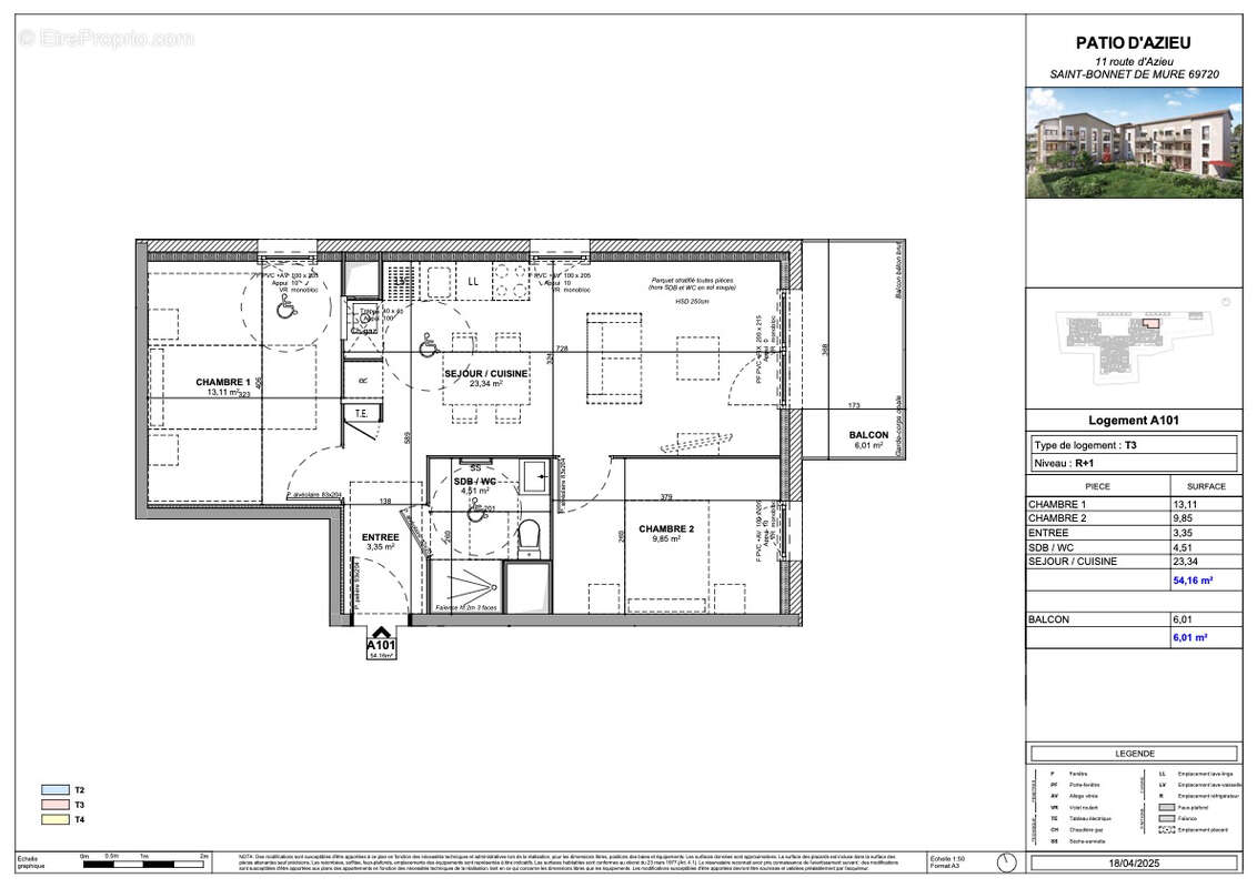 Appartement à SAINT-BONNET-DE-MURE