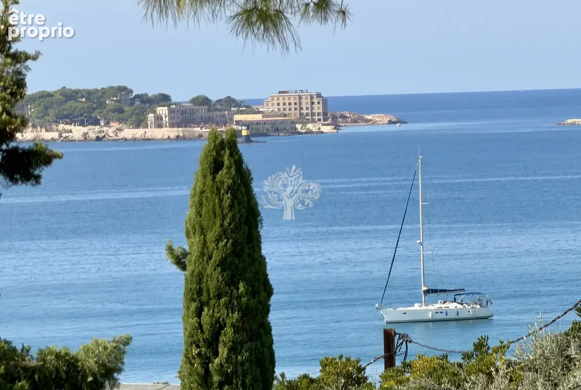 A vendre sanary sur mer appartement t2 vue mer a 2 pas de la plage - photo 1