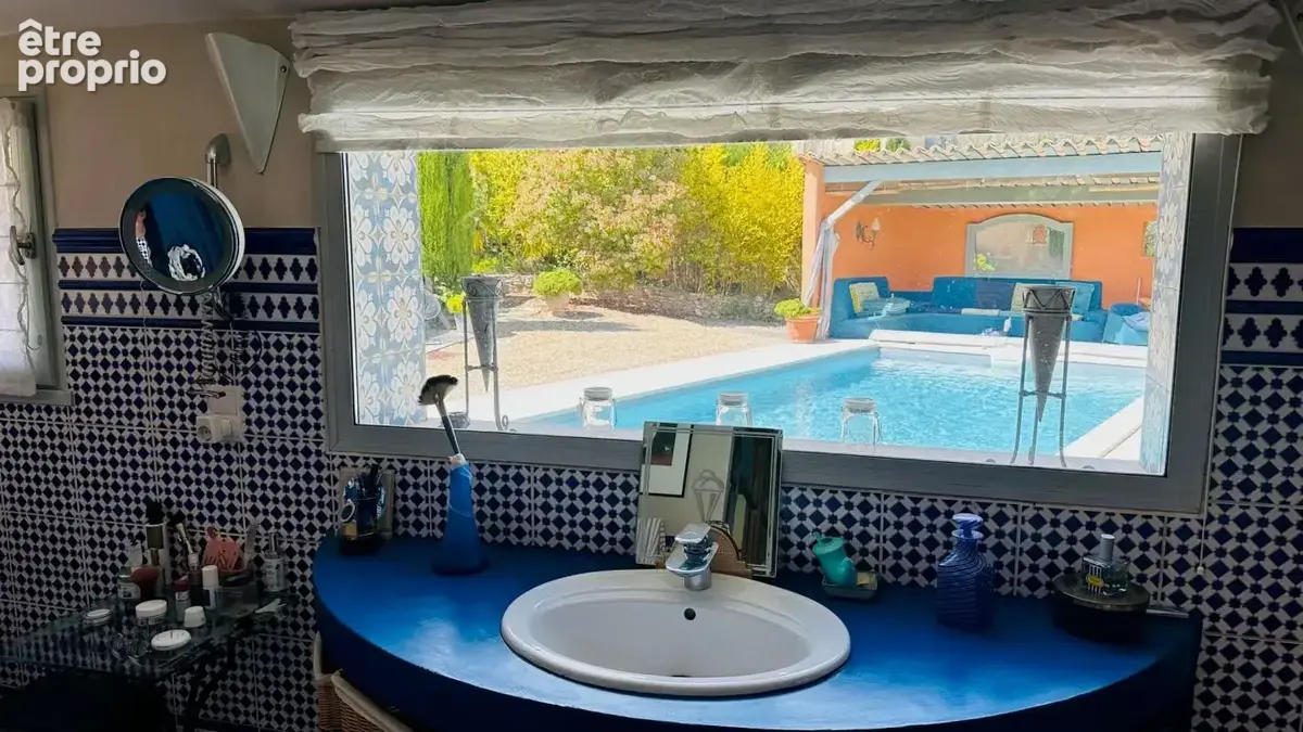 À vendre - superbe propriété villa 192m² terrain 3900m² piscine vues imprenables  mont ventoux  secteur vaison - photo 21