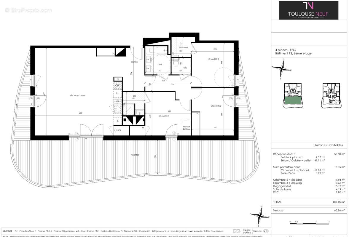Appartement à TOULOUSE