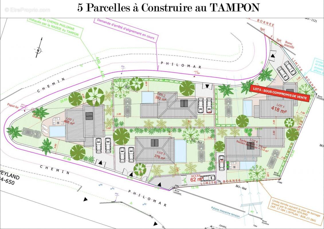 Terrain à LE TAMPON