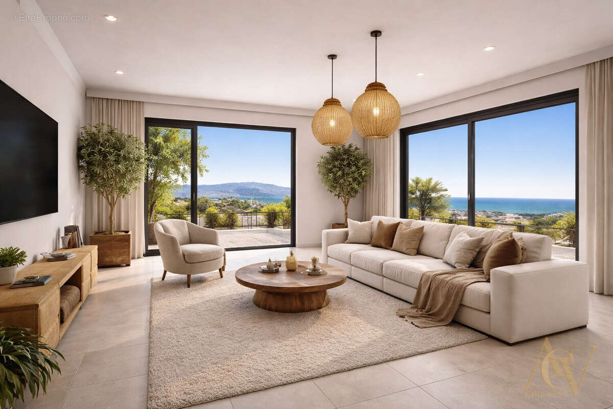 4 Pièces terrasse 100 m² vue mer Antibes 3 - Appartement à ANTIBES