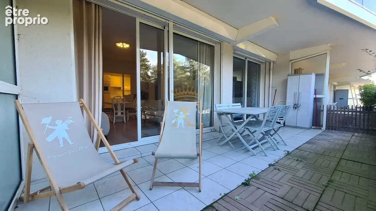 Le Touquet Paris-Plage - T2 cabine avec terrasse face à la pinède. - photo 7