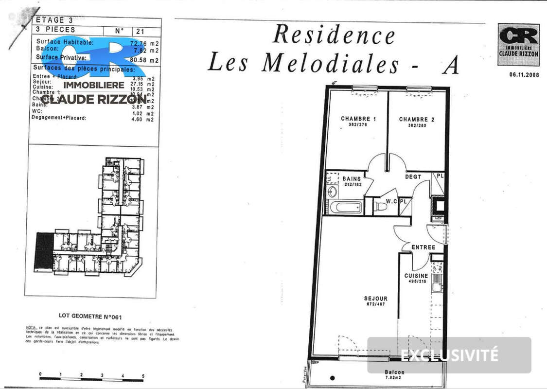 Appartement à RUSSANGE