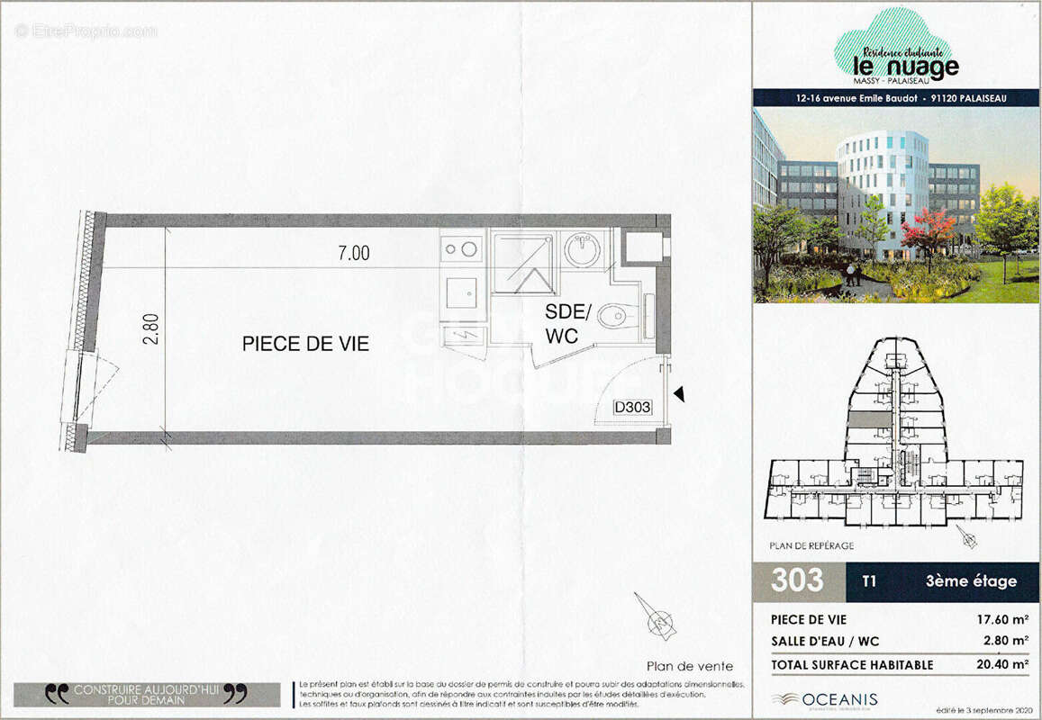 Appartement à PALAISEAU