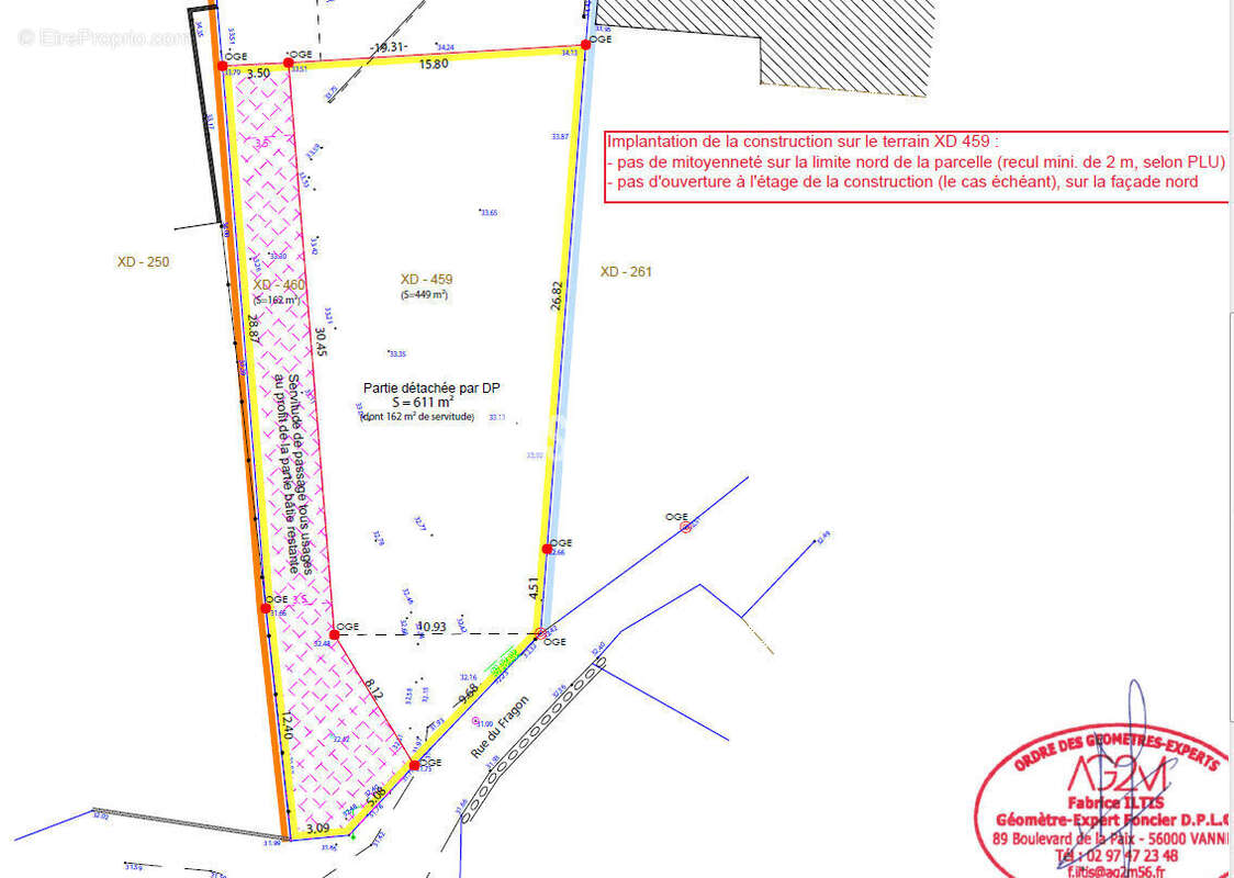 Terrain constructible à Sarzeau  proche plages et Golfe du Morbihan - photo 4