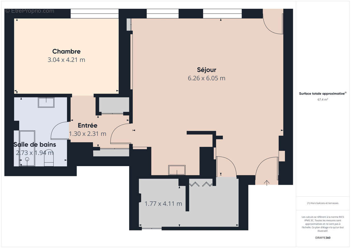 Appartement à EVIAN-LES-BAINS