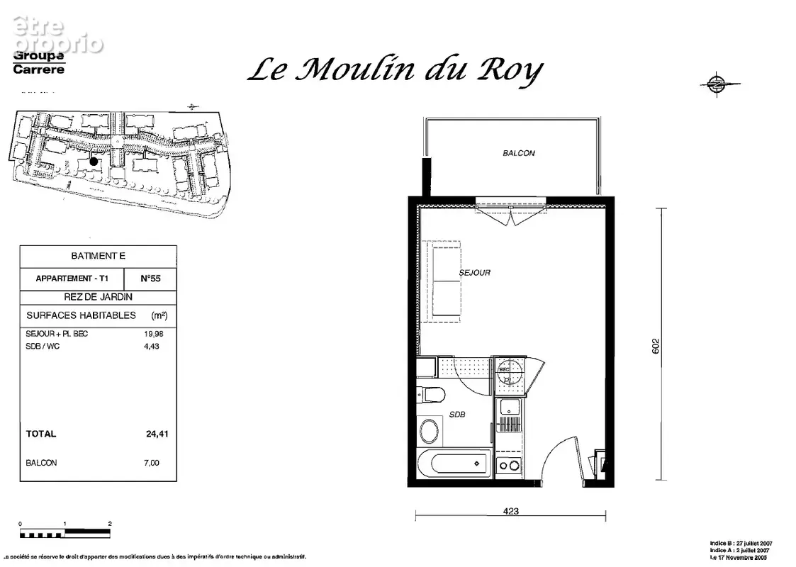 Exclusivité - gerzat - studio vendu loué - parking et terrasse - photo 8