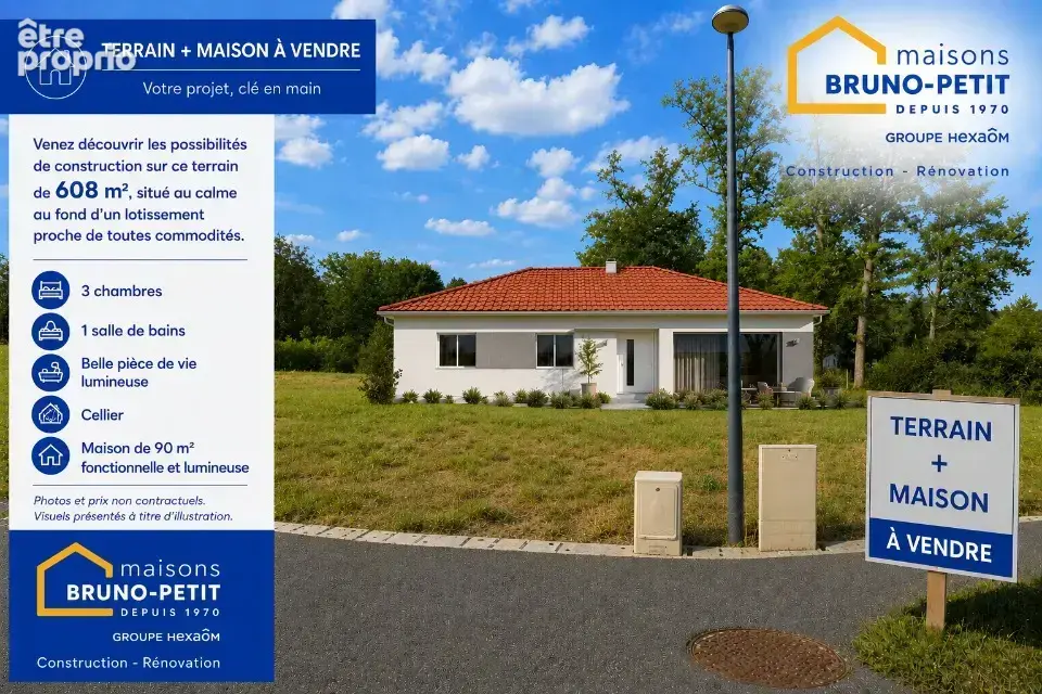 Terrain 613 m² à vendre à Soumoulou (64420) - photo 2