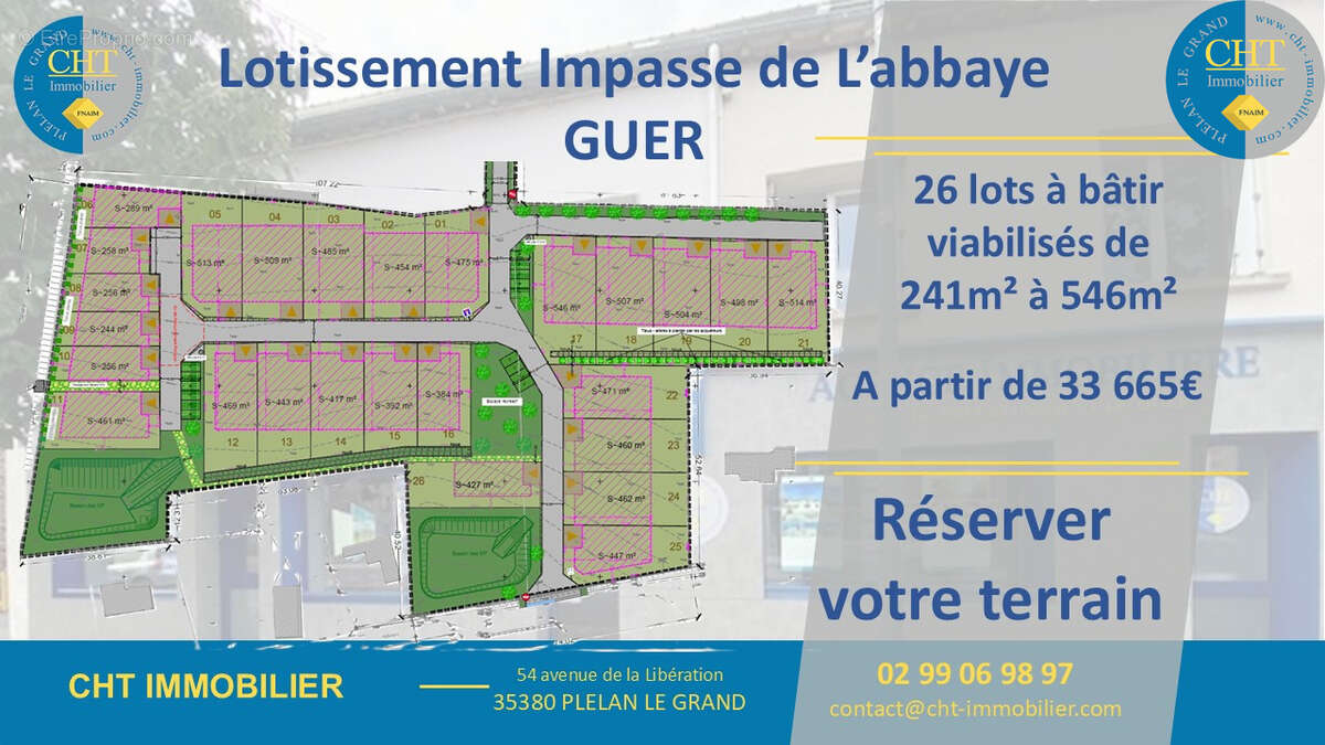 Terrain constructible de 514m2 à vendre à GUER (56 380) - photo 5