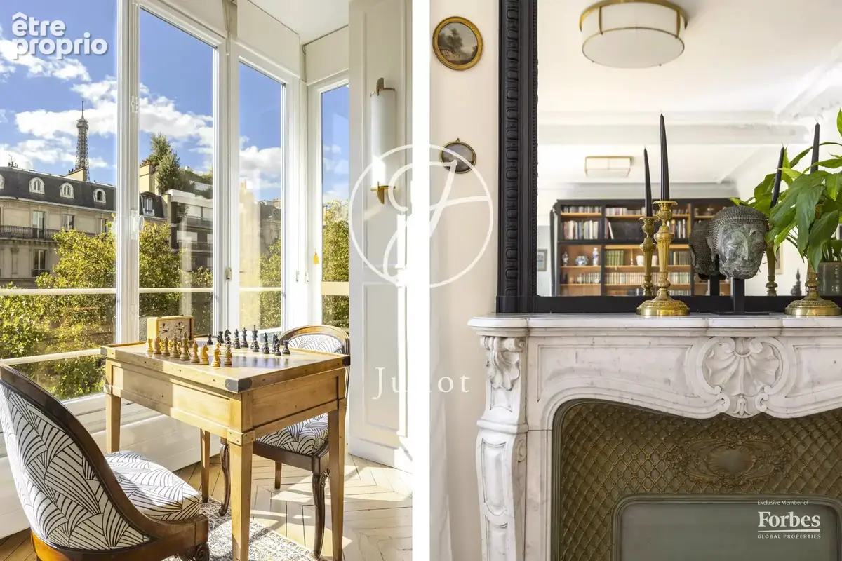 Paris 7e - GROS CAILLOU / BOSQUET - Appartement - 4 pièces - 106,21m² Carrez - 107,47m² au sol - 2 chambres - Vues sur monument - photo 7