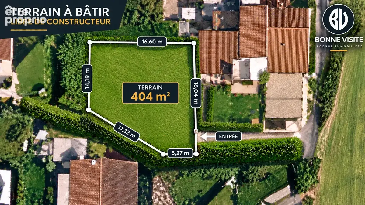 Terrain à bâtir de 404 m2 - photo 1