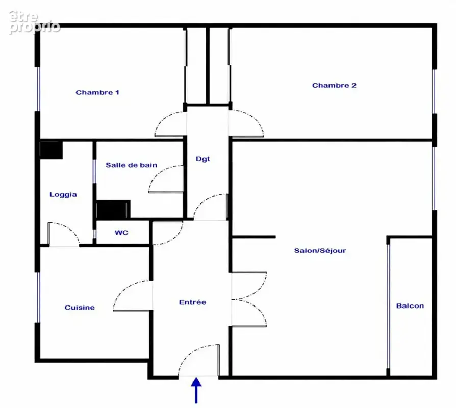 Gratte-Ciel T3 74m²  avec balcon et garage - photo 8