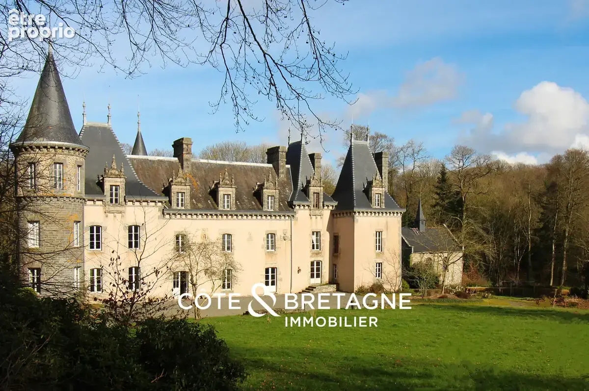 Côte & Bretagne Immobilier vous présente : Domaine historique de 25 ha avec château, moulin à eau, chapelle et - photo 3