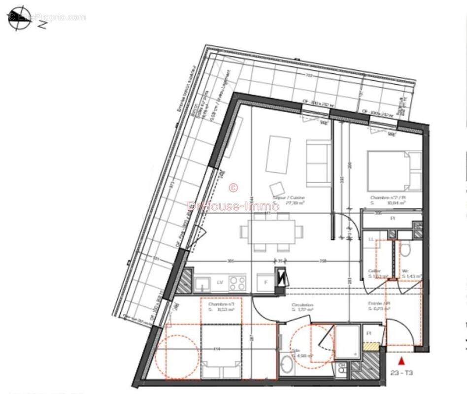 Appartement 65 m² à Vannes  - photo 4