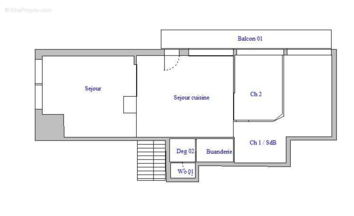 Appartement à PARIS-20E