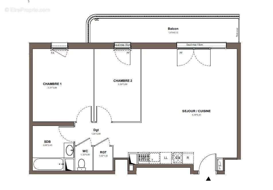 À VENDRE : Magnifique T3 Lumineux avec Grand Balcon – Stains - photo 4