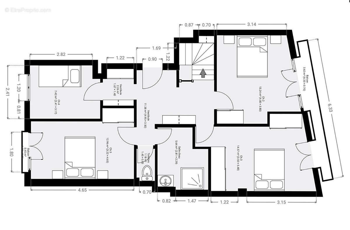 Appartement à PARIS-20E