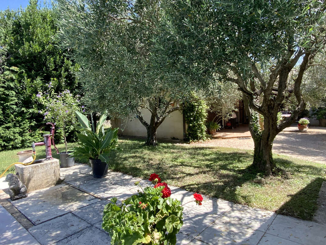 Dans village avec commerces, charmante maison en pierre avec jardin et piscine. - photo 6