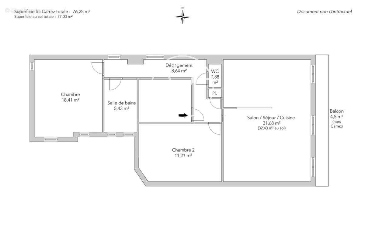 Appartement à PARIS-18E