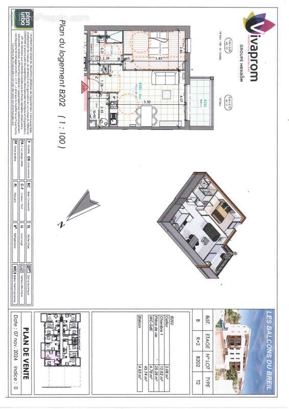 Appartement à LE LOROUX-BOTTEREAU