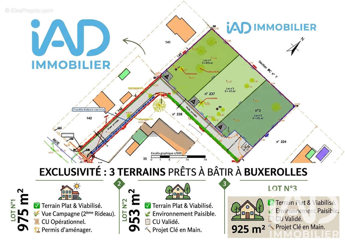 Terrain 953 m² à Buxerolles  - photo 2