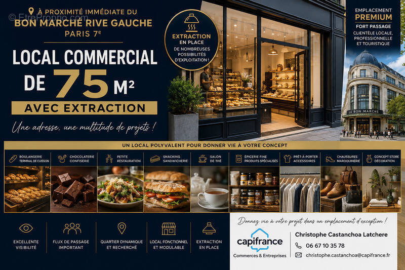 Commerce à PARIS-6E