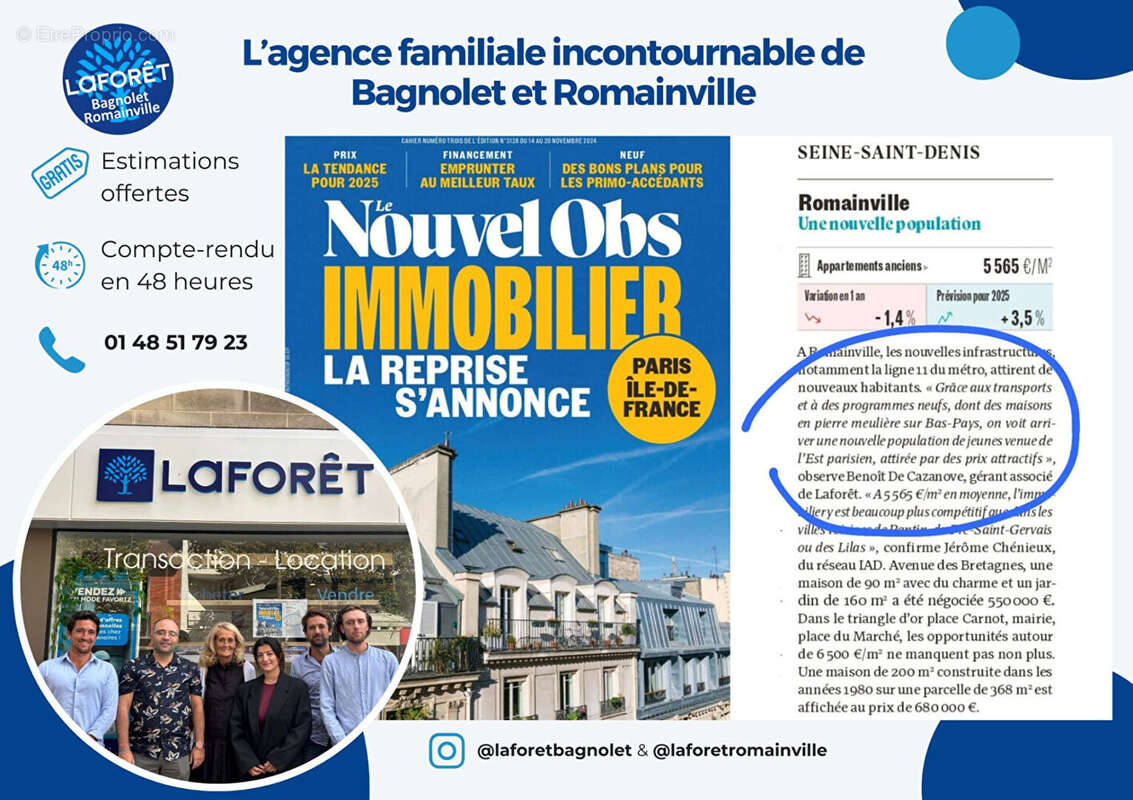 Appartement à BAGNOLET