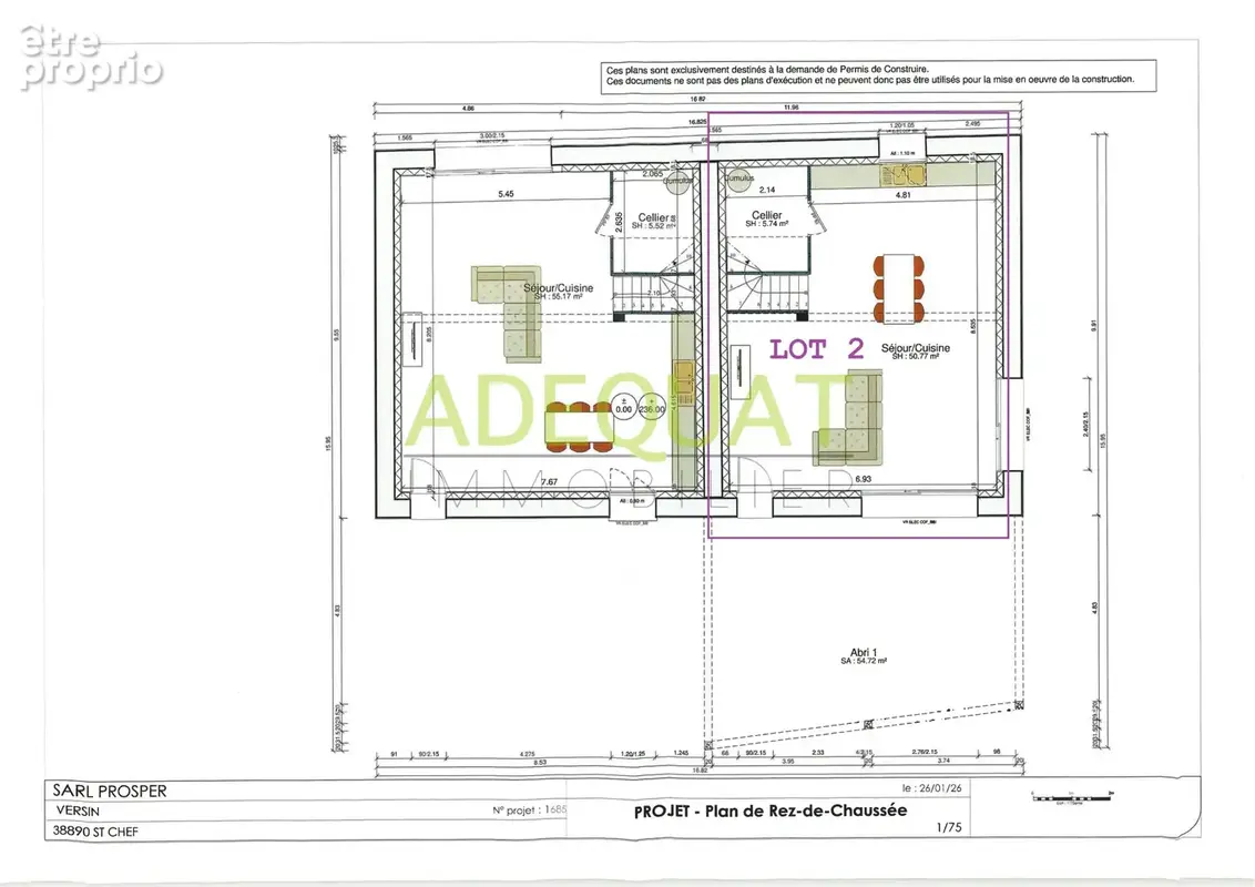 Appartement en duplex a creer dans une grange - photo 7